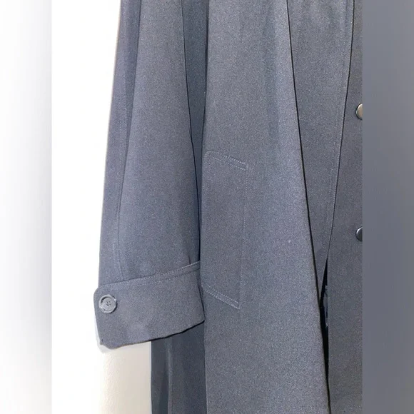 Gallery Woman Elegant Black Jacket/Trench Coat - Picture 4 of 7